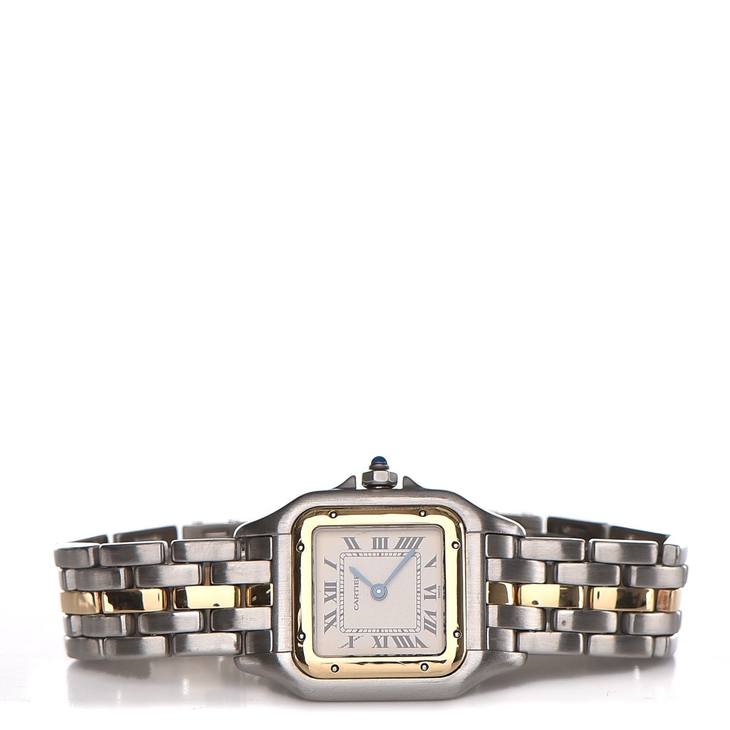 Stainless Steel 18K Yellow Gold 22mm Panthere Quartz Watch