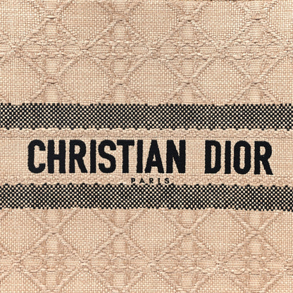 Christian Dior Raffia Cannage Large Book Tote Natural 8 of 11