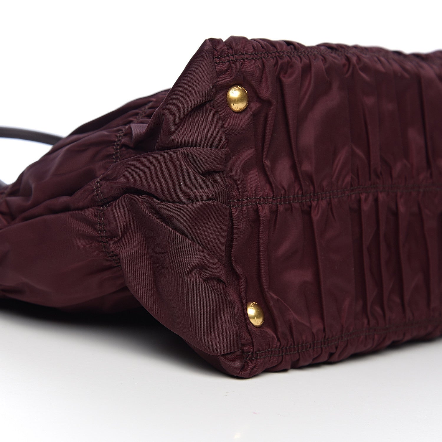 Prada Tessuto Nylon Dressy Gaufre Tote Bordeaux 7 of 8