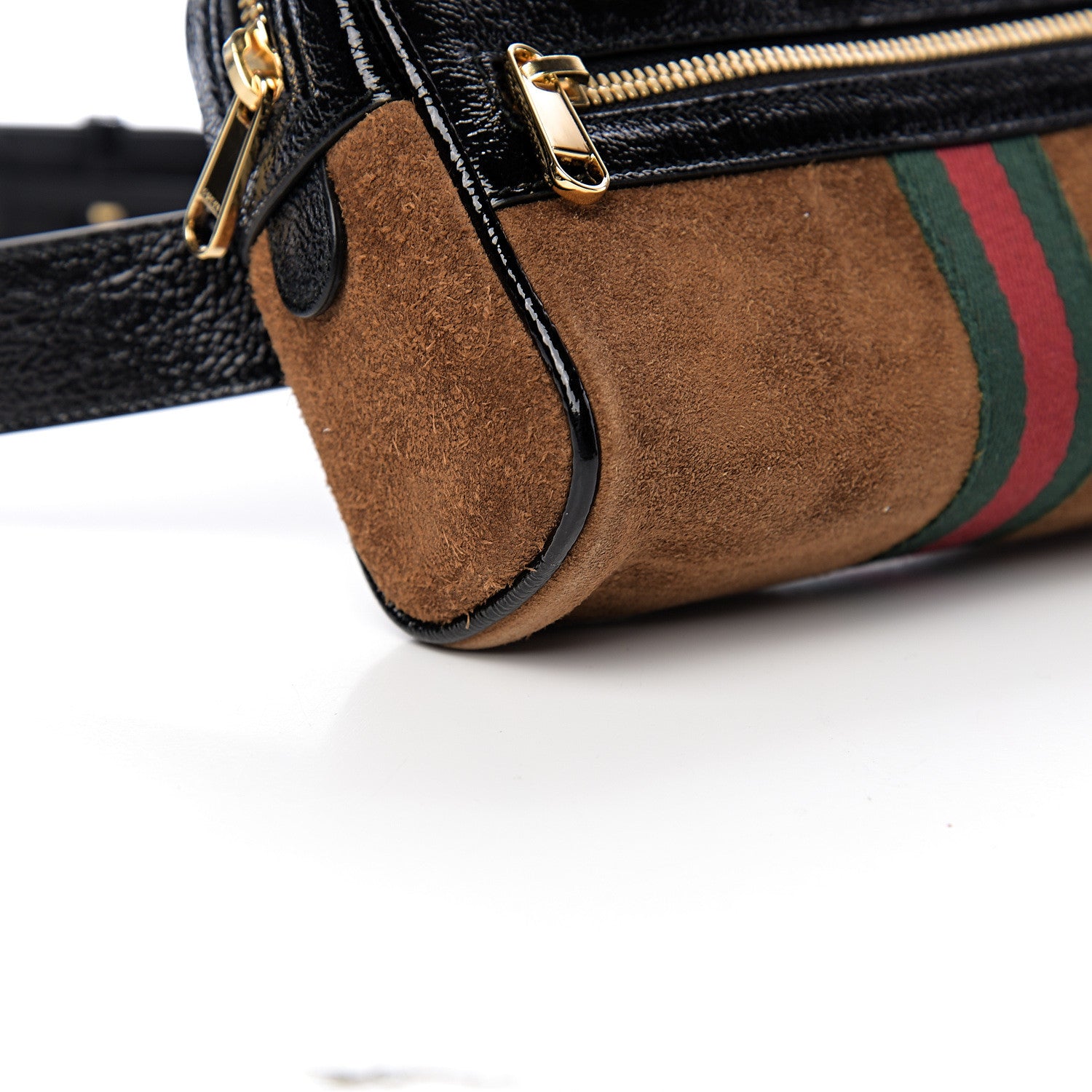 Gucci Suede Small Ophidia Belt Bag 85 34 Brown 8 of 9