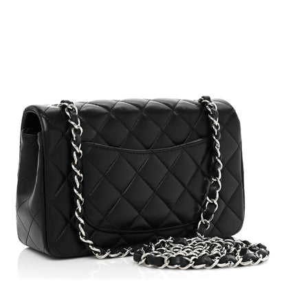 Chanel Lambskin Quilted Mini Rectangular Flap Black 3 of 19