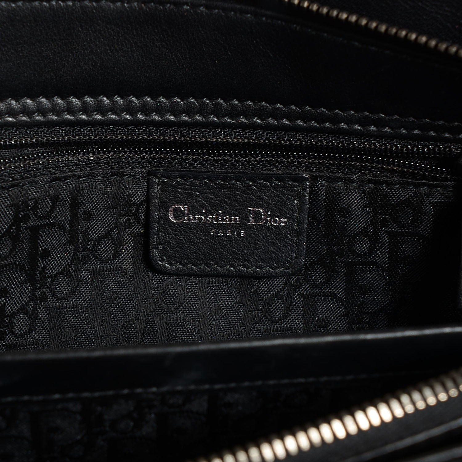 Christian Dior Suede Cannage Stitched Lady Dior East West Black 6 of 7