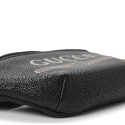 Gucci Grained Calfskin Small Logo Belt Bag Black 8 of 9