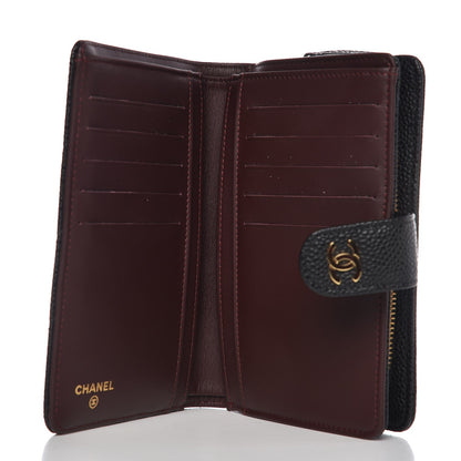 Chanel Caviar Quilted Zipped Pocket Wallet Black 5 of 8