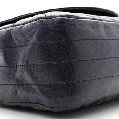 Chanel Lambskin Quilted Round Flap Navy 9 of 12