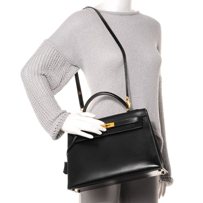 Hermes Box Kelly Sellier 32 Black 2 of 11