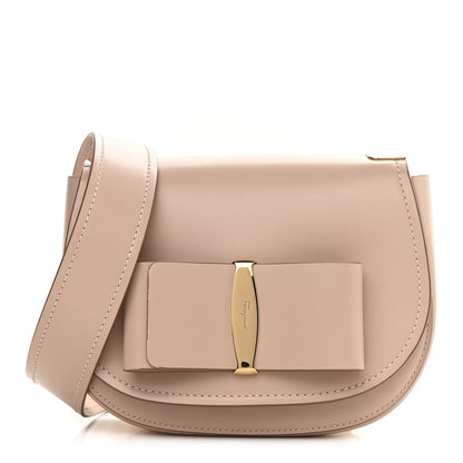 Salvatore Ferragamo Smooth Calfskin Small Anna Shoulder Bag New Bisque 1 of 10
