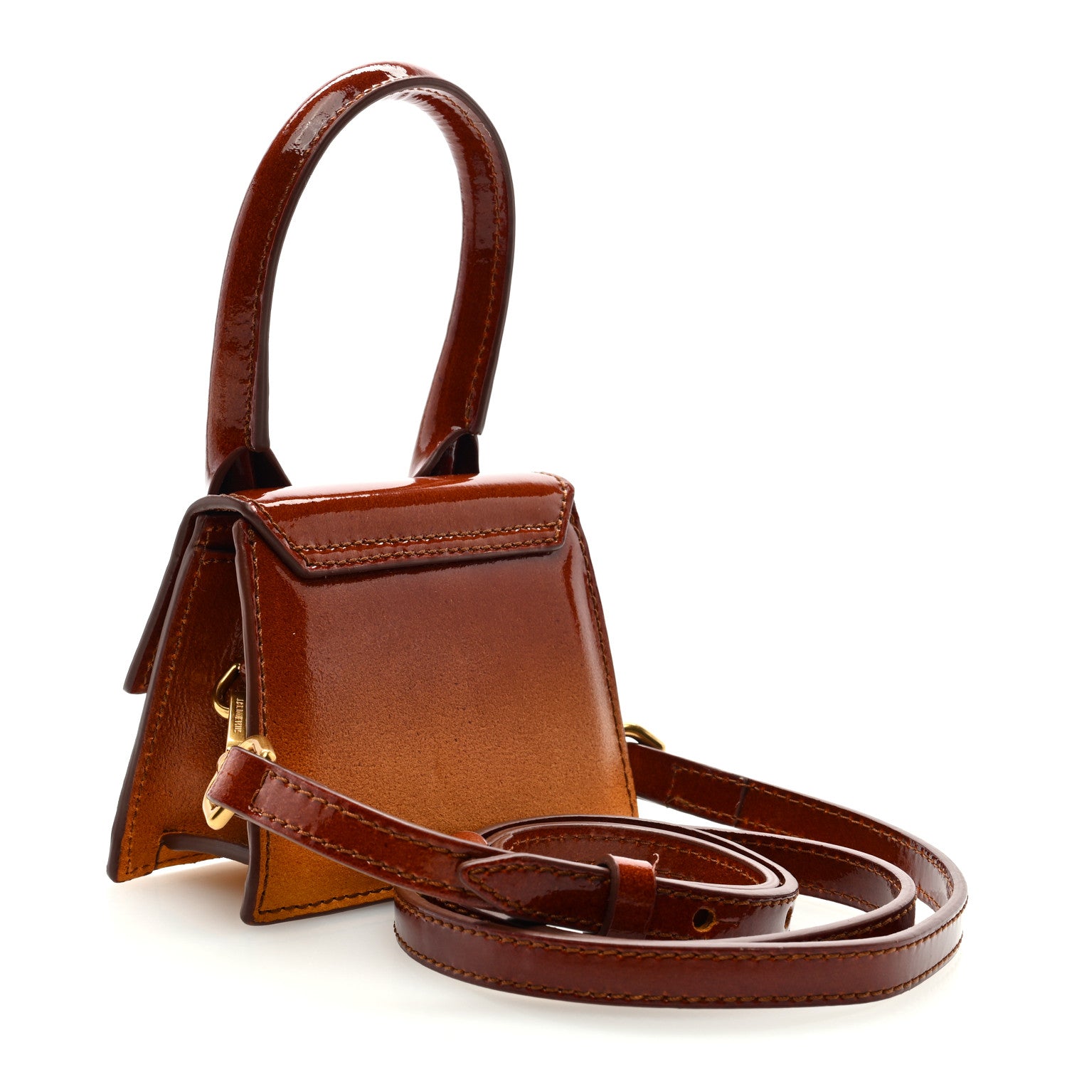 Jacquemus Patent Le Chiquito Shaded Orange 2 of 8
