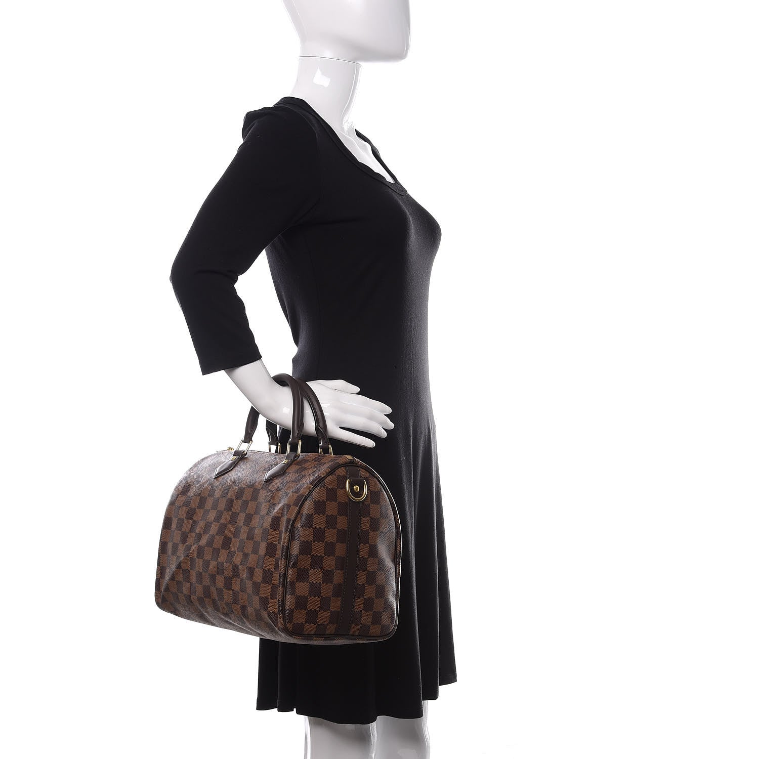 Louis Vuitton Damier Ebene Speedy Bandouliere 30 2 of 12