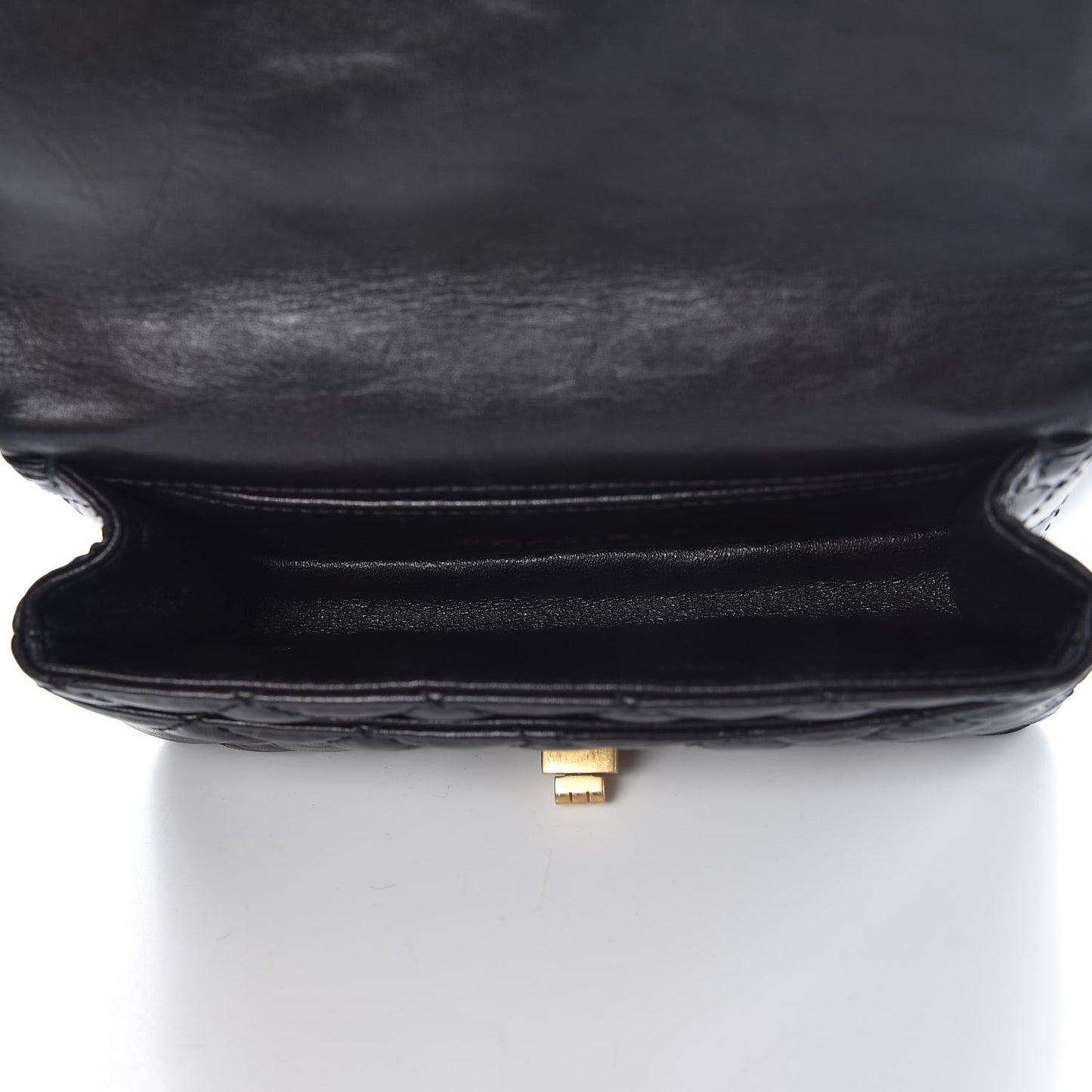 Aged Calfskin Quilted 2.55 Reissue Chain Waist Bag Black