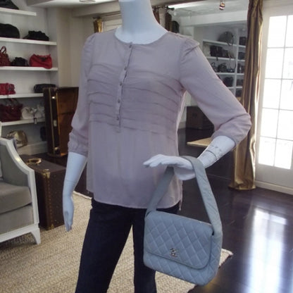 Chanel Lambskin Quilted Flap Shoulder Bag Blue 2 of 12