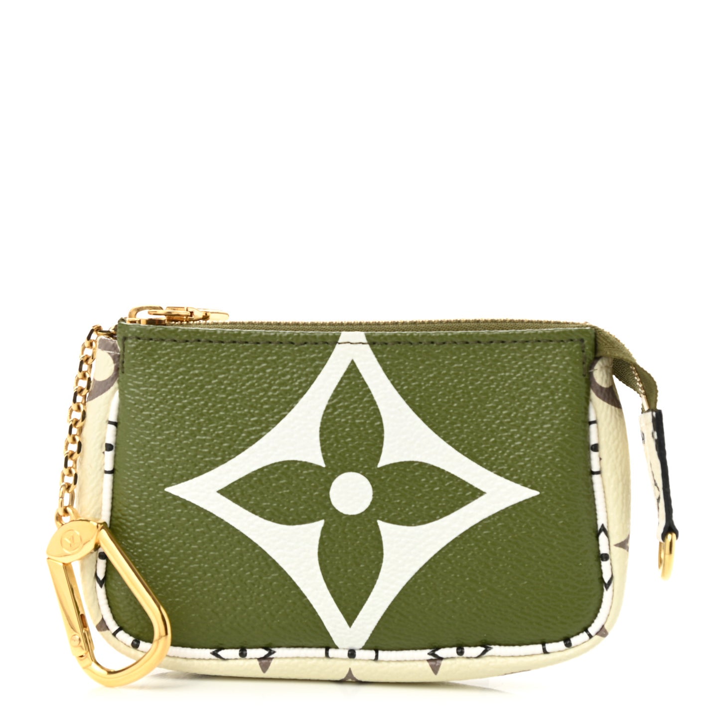 Monogram Giant Micro Pochette Accessories Kaki White