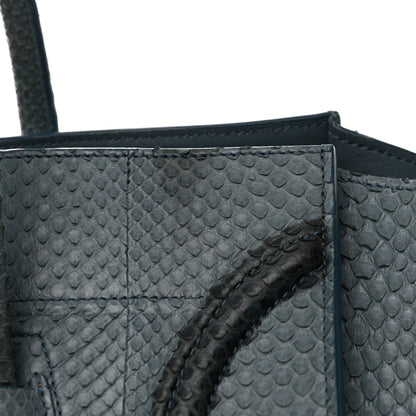 Celine Snakeskin Medium Phantom Luggage Grey 17 of 22