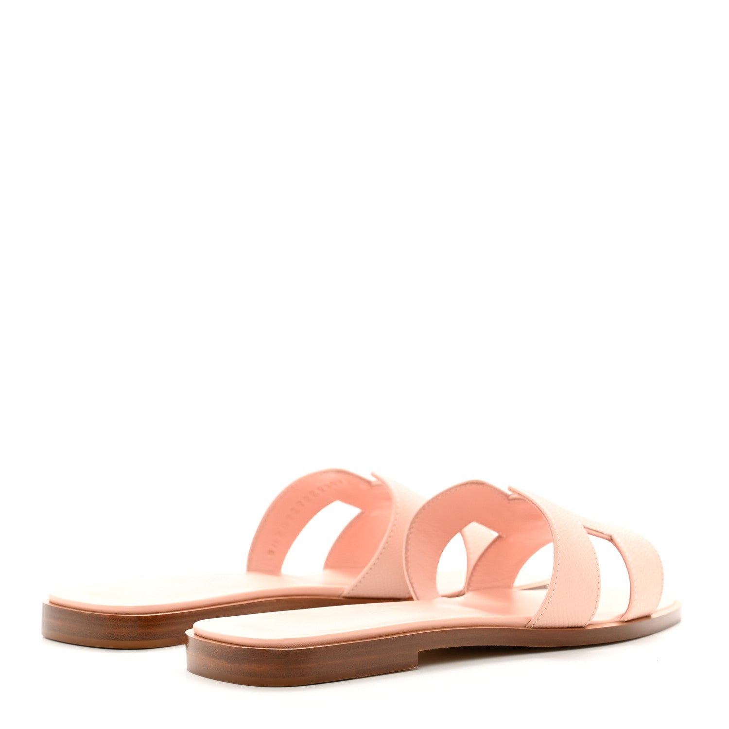 Hermes Epsom Oran Sandals 37 Rose Pale 4 of 9