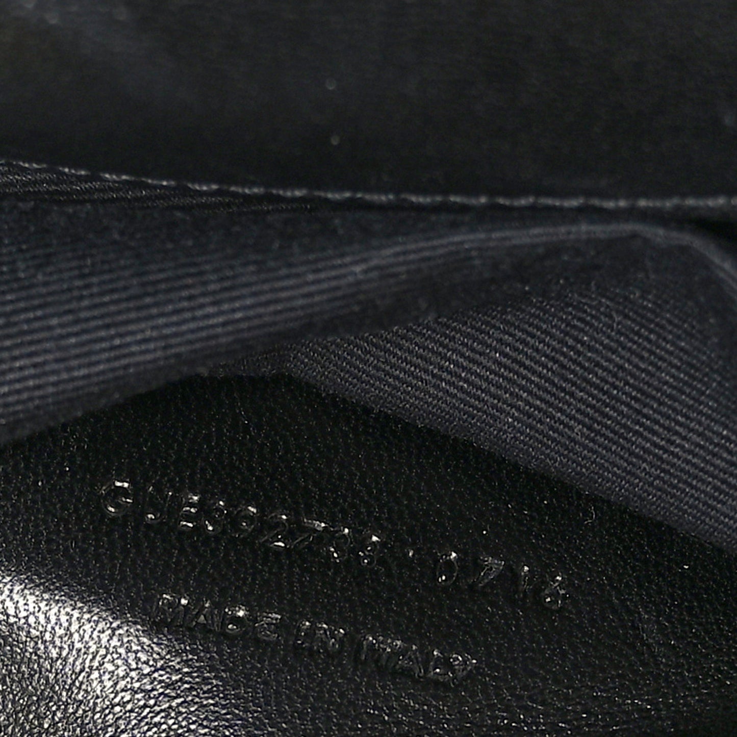 Sheepskin Matelasse Chevron Monogram Large College Satchel Black