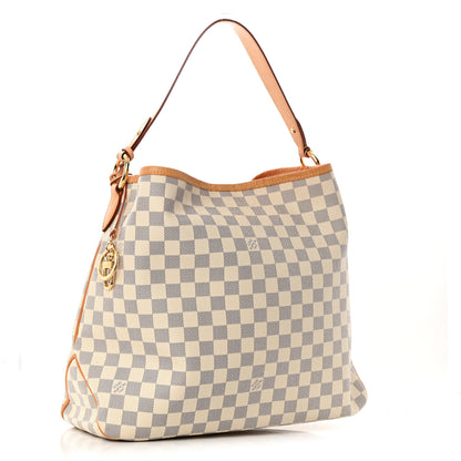 Louis Vuitton Damier Azur Delightful MM Pink 3 of 17