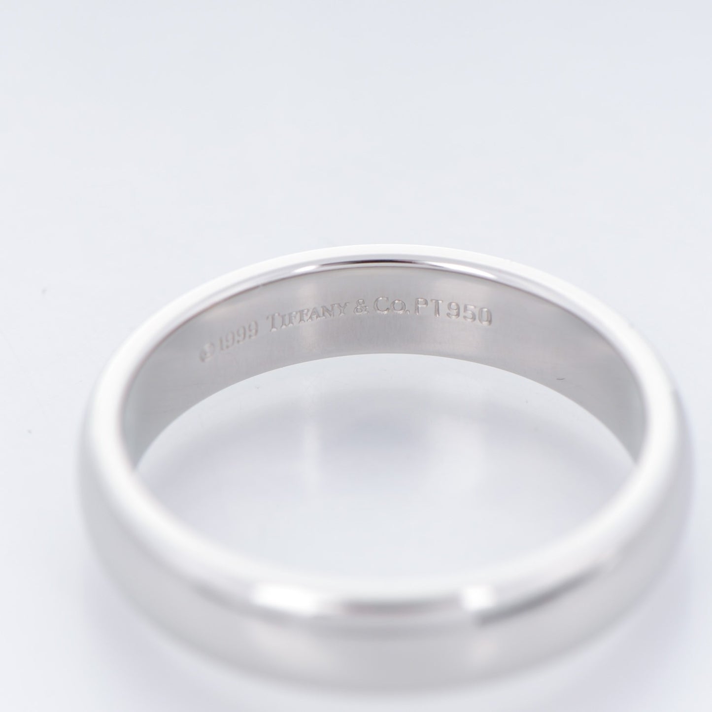 Platinum Lucida 4.5mm Wedding Band Ring 8