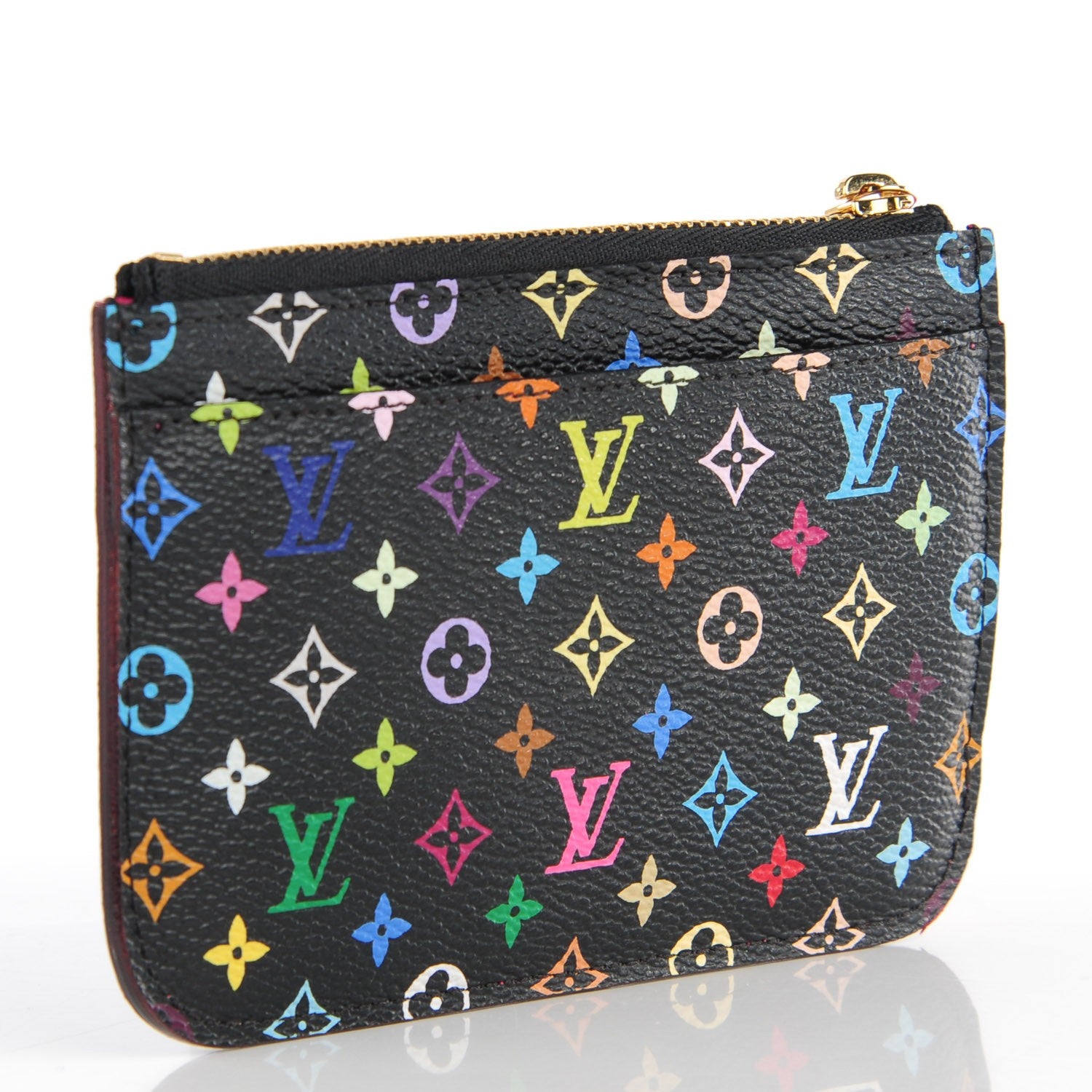 Louis Vuitton Monogram Multicolor Key Pouch Black Grenade 3 of 7