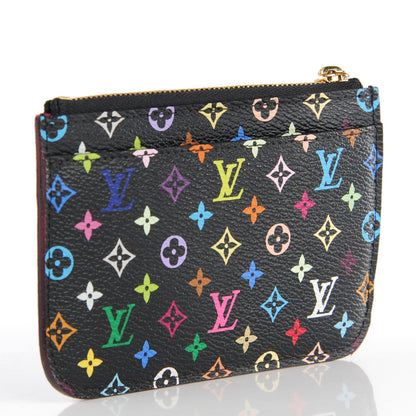 Louis Vuitton Monogram Multicolor Key Pouch Black Grenade 3 of 7