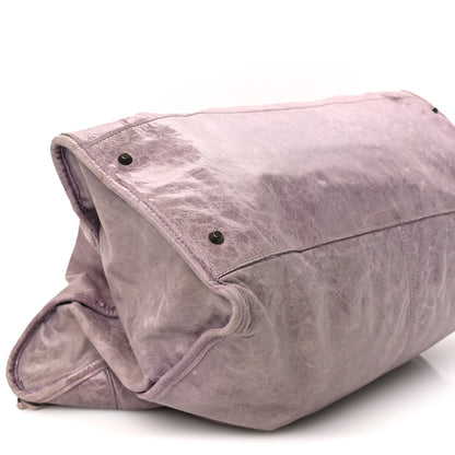 Balenciaga Agneau Classic Hardware Weekender Lilac 11 of 13