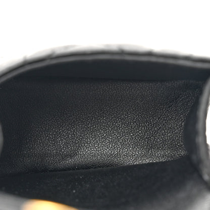 Christian Dior Supple Calfskin Cannage Caro Airpods Pro Case Necklace Black 5 of 10