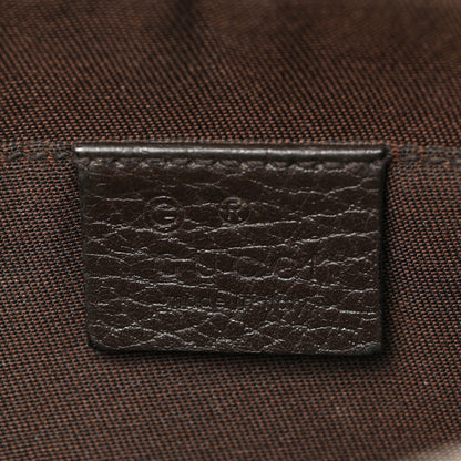 Gucci Monogram Dollar Calfskin Belt Bag Beige Ebony Testa di Moro Marrone Scuro 6 of 9