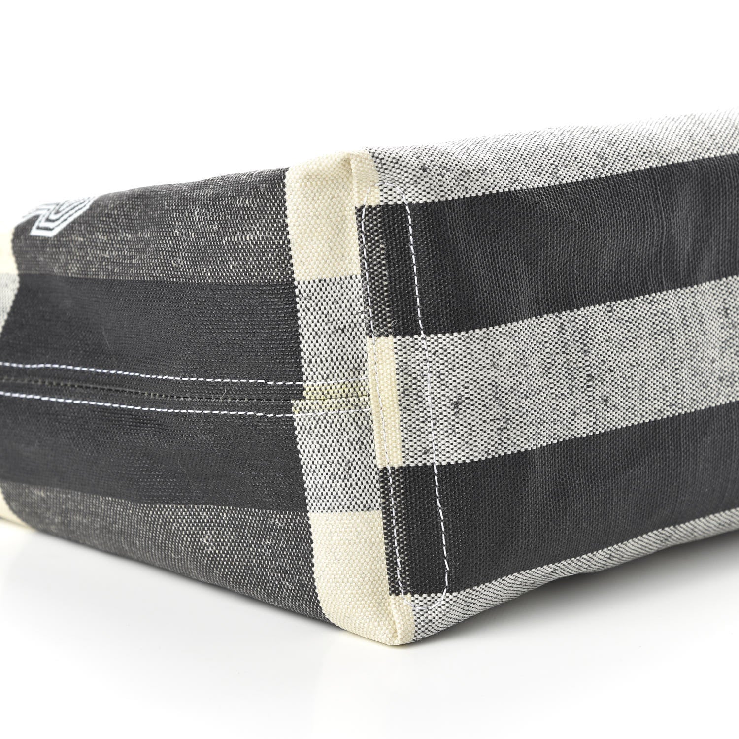 Burberry Coated Canvas Mega Check Medium Doodle Tote Black White 6 of 16