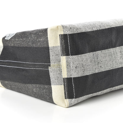 Burberry Coated Canvas Mega Check Medium Doodle Tote Black White 6 of 16