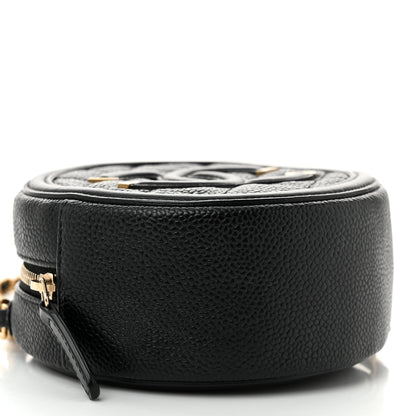 Chanel Caviar Quilted Round Filigree Crossbody Black 8 of 9