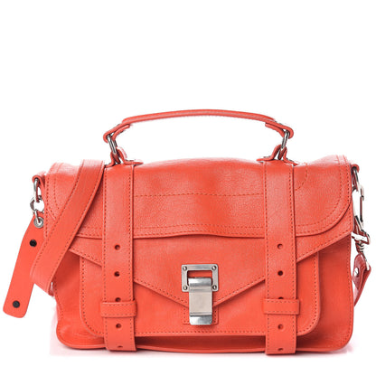 Proenza Schouler Lambskin Tiny PS1 Satchel Orange Pepper 2 of 13