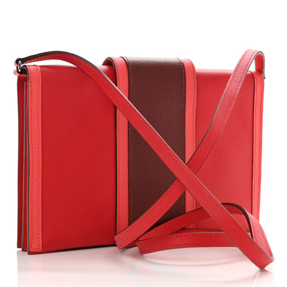 Hermes Evercolor H Passant Clutch Rouge De Coeur Rouge H Rose Texas 3 of 8