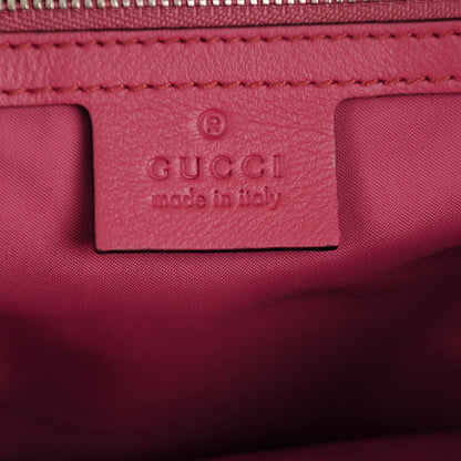 Gucci GG Supreme Monogram Blooms Medium Single Buckle Backpack Beige Multicolor Dry Rose 6 of 7
