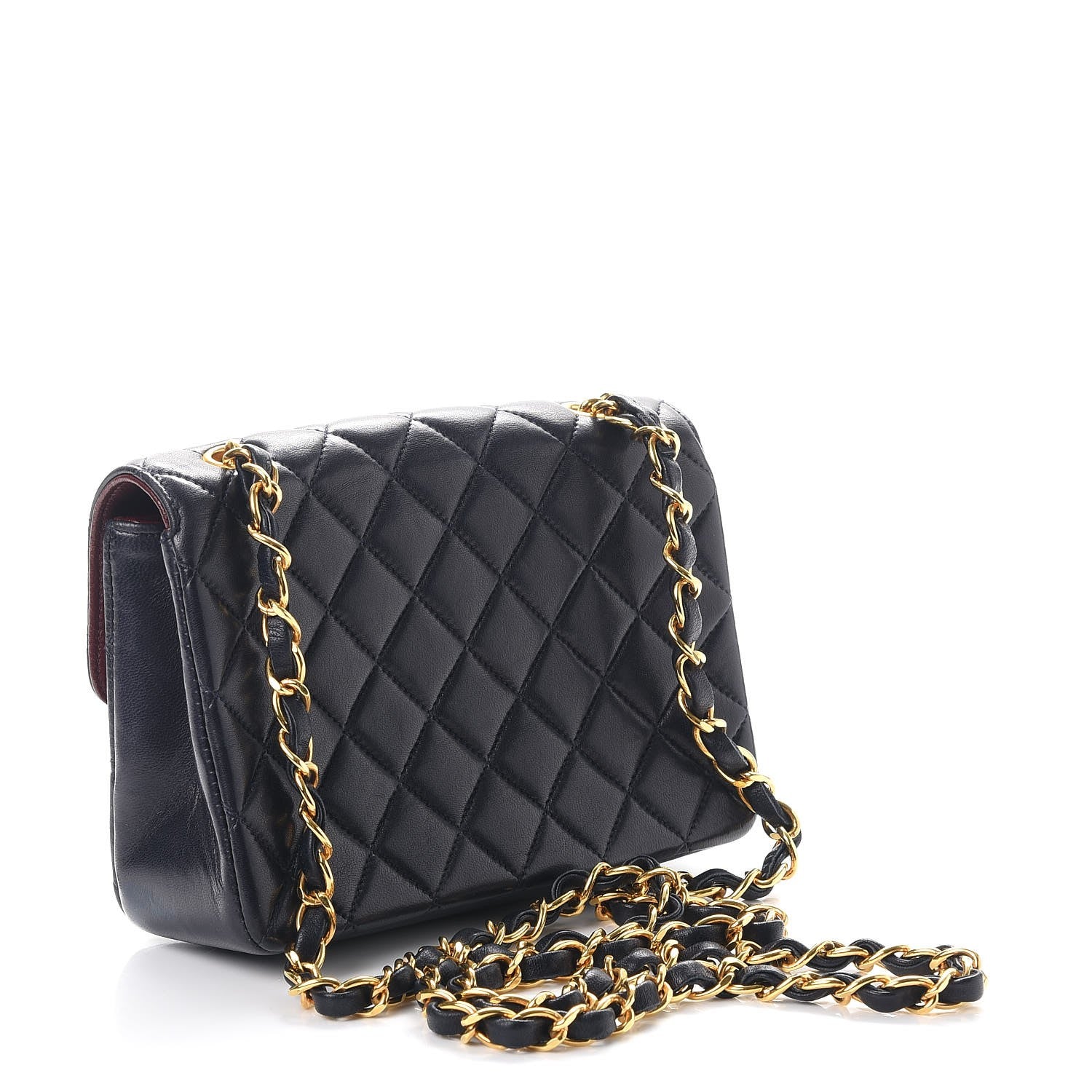 Chanel Lambskin Quilted Mini Rectangular Flap Navy 4 of 12