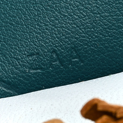 Hermes Milo Lambskin Grigri Rodeo Pegase Horse Bag Charm PM Bleu Brume Sesame Vert Bosphore 4 of 5