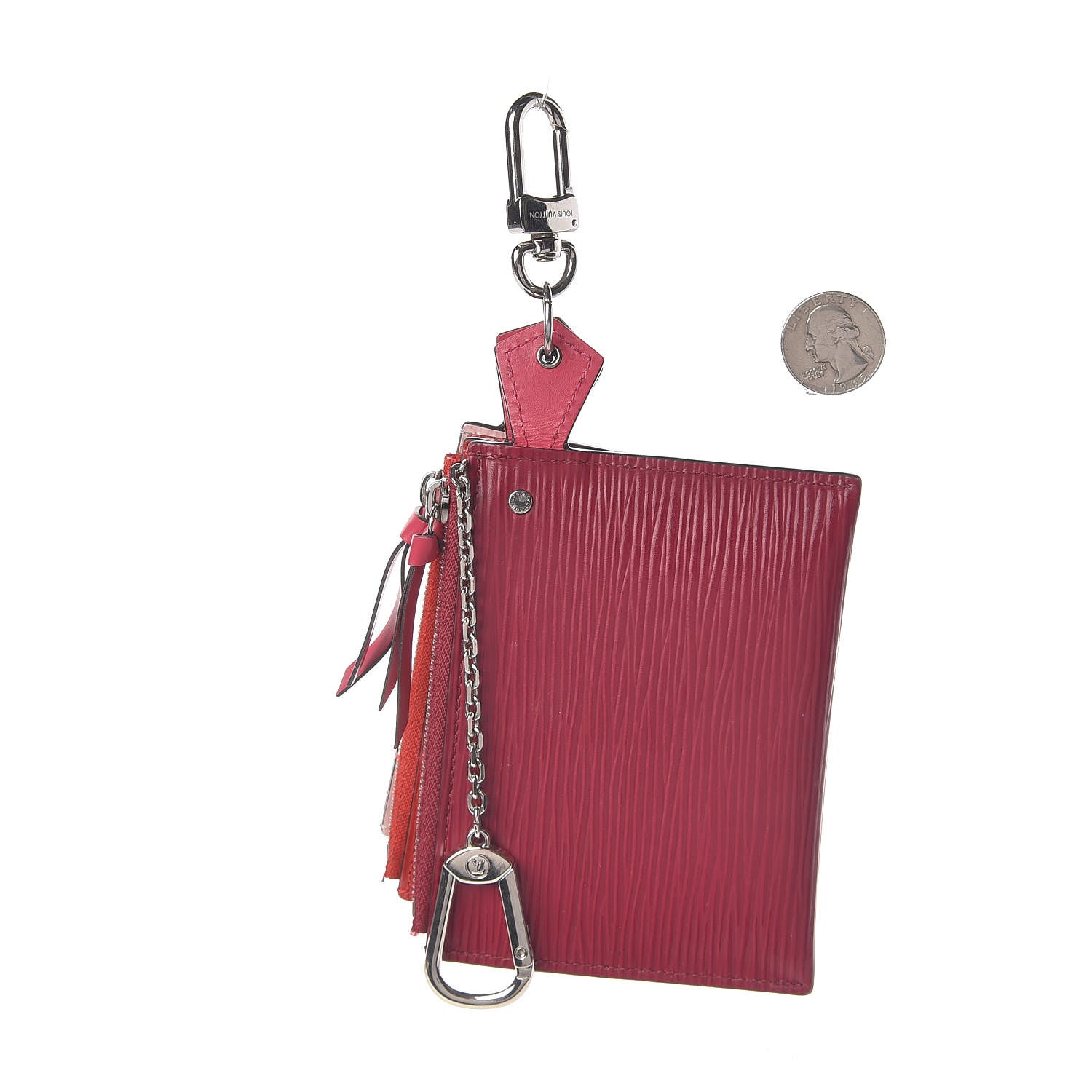 Louis Vuitton Epi Trio Card Case Wallet Rose Ballerine Rouge Fuchsia 6 of 11