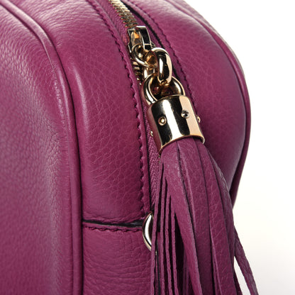 Gucci Pebbled Calfskin Small Soho Disco Bag Peonia Flower 10 of 11