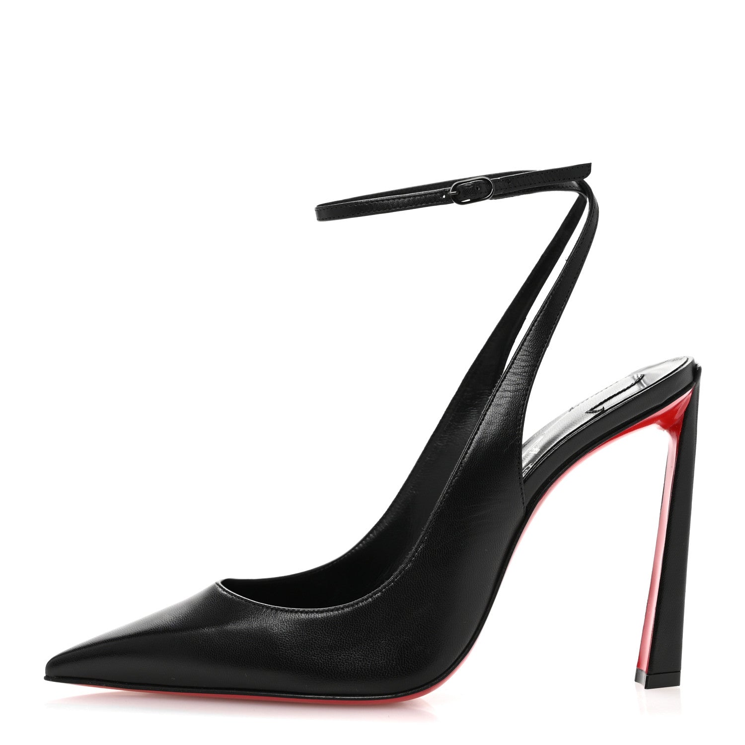 Christian Louboutin Calfskin Condora Sling 100 Pumps 38.5 Black 1 of 8