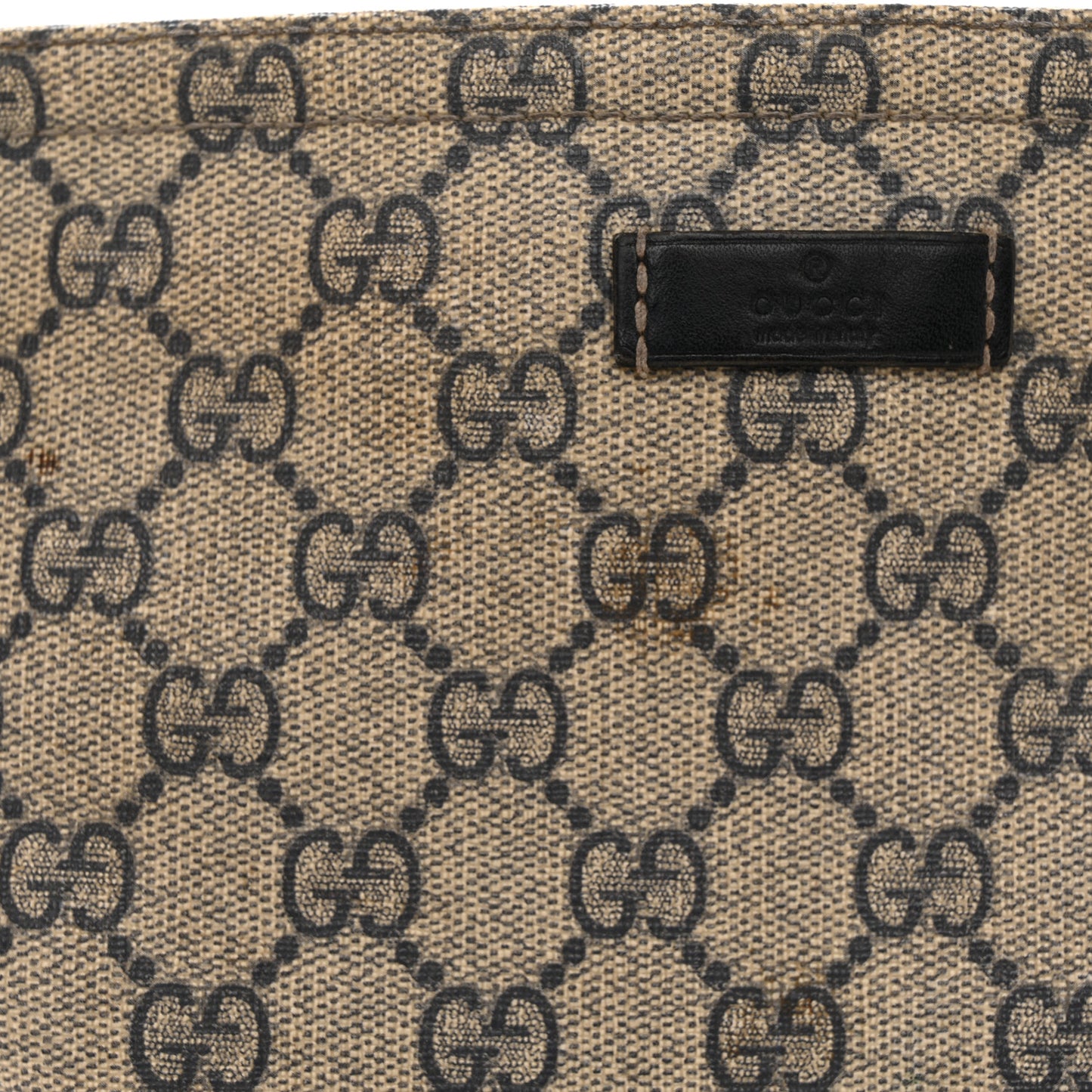 GG Plus Monogram Large Flat Messenger Bag Beige Blue