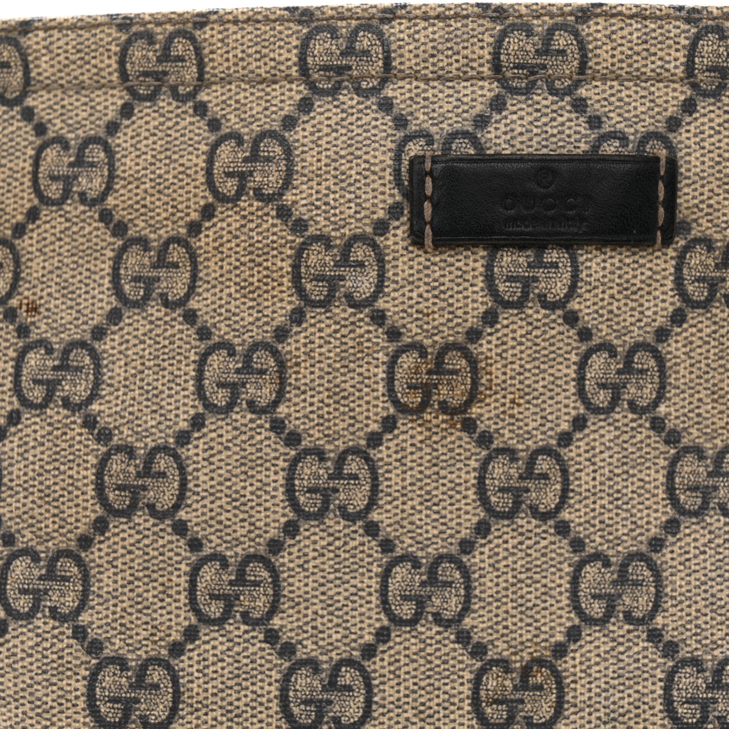 Gucci GG Plus Monogram Large Flat Messenger Bag Beige Blue 14 of 17