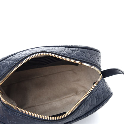 Gucci Soft Microguccissima Mini Bree Messenger Bag Blue 6 of 11