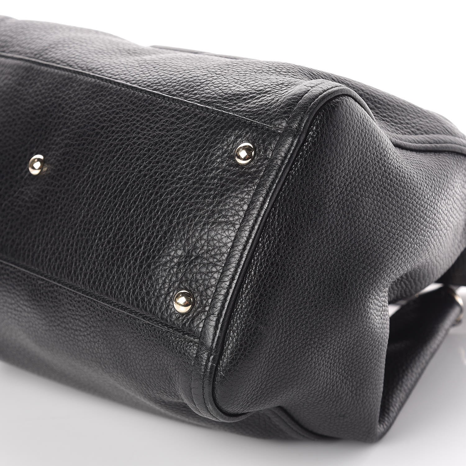 Gucci Pebbled Calfskin Medium Soho Shoulder Bag Black 9 of 10