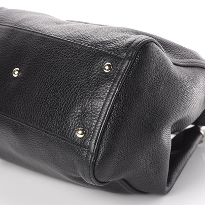 Gucci Pebbled Calfskin Medium Soho Shoulder Bag Black 9 of 10