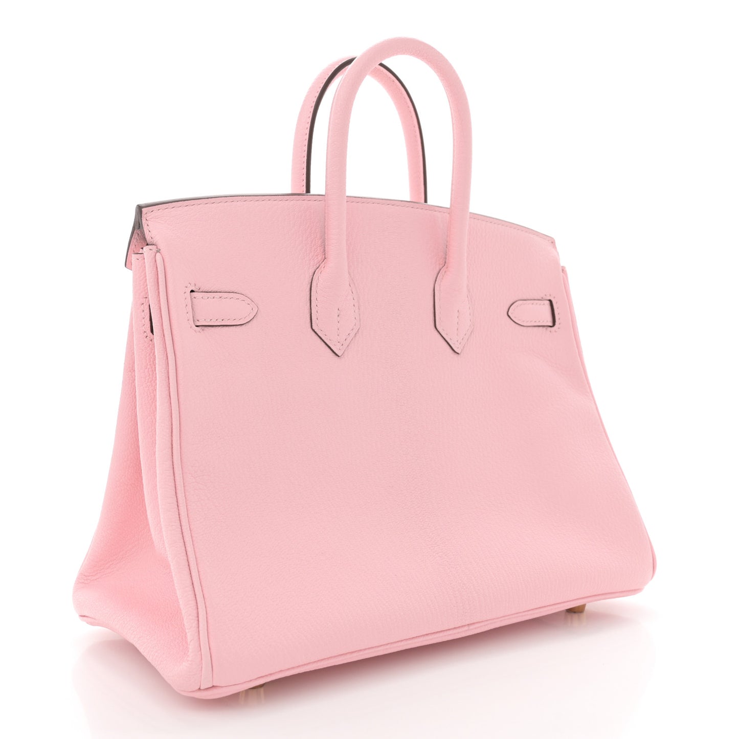Chevre Mysore Horseshoe Birkin 25 Rose Sakura Gris Perle