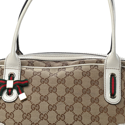 Gucci Monogram Small Princy Satchel Off White 10 of 10