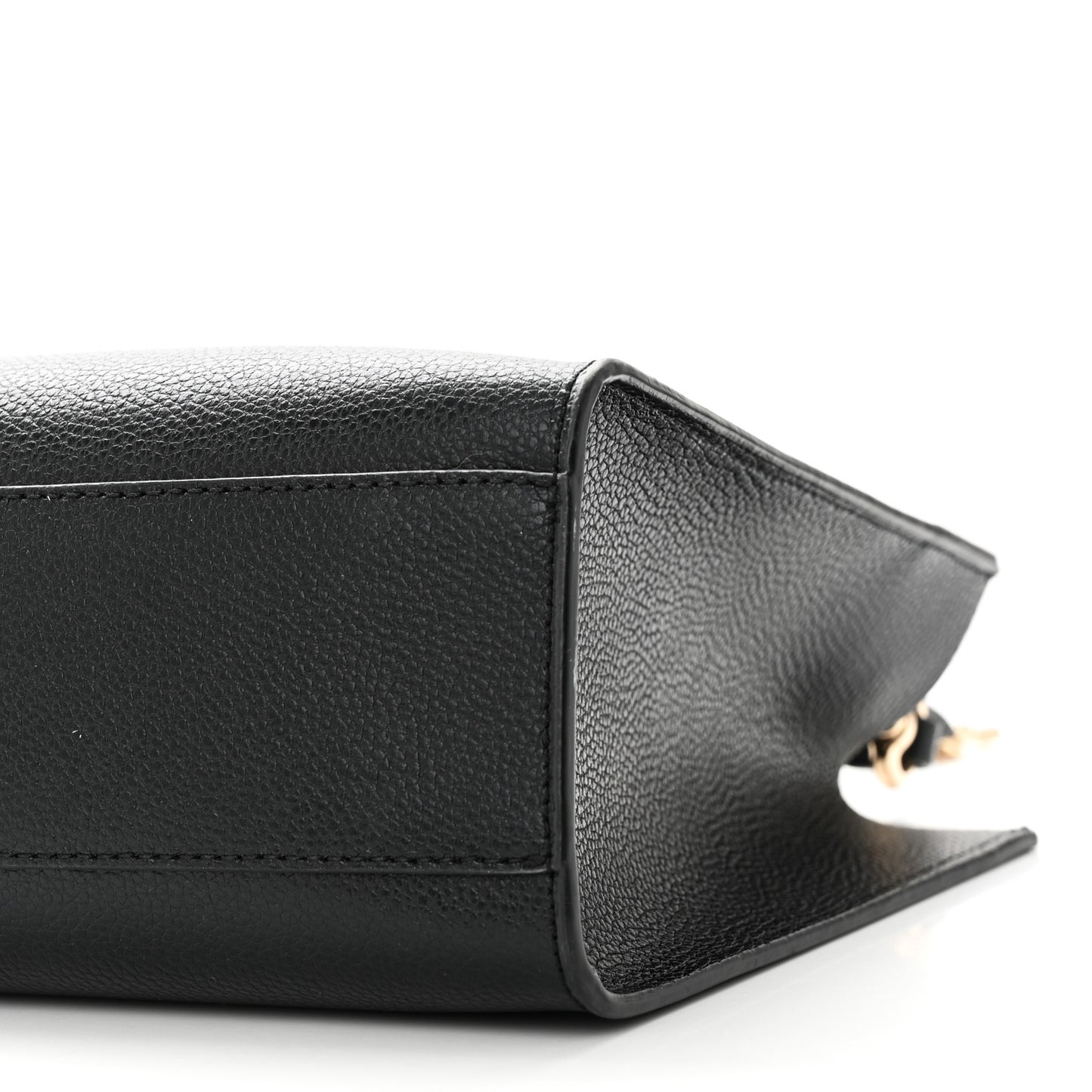 Calfskin Mini Grind Tote Bag Black