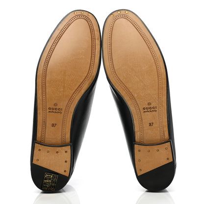 Gucci Lambskin Womens Brixton Horsebit Loafers 37 Black 5 of 10