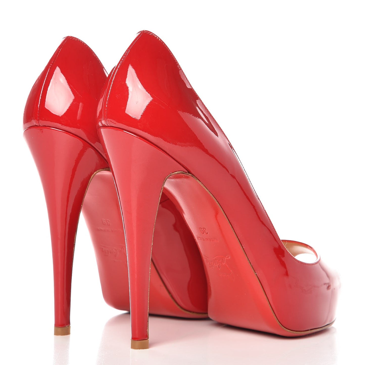 Patent Very Prive 120 Pumps 39 Red