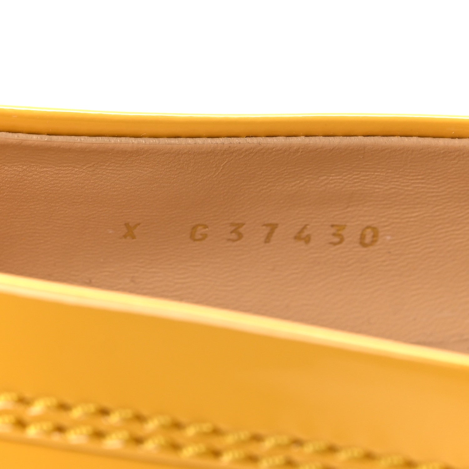 Chanel Shiny Calfskin Logo Loafers 39 Yellow 6 of 8