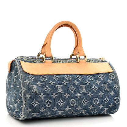Louis Vuitton Monogram Denim Neo Speedy Blue 3 of 10