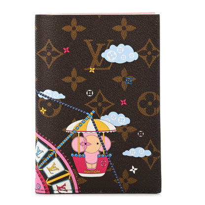 Louis Vuitton Monogram 2020 Christmas Animation Big Wheel Passport Cover Rose Ballerine 1 of 4
